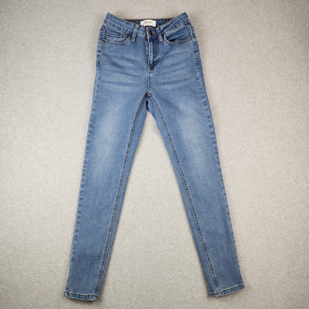 Rise Supply Co Skinny Jeans Women's Size 5 Medium Wash Mid Rise‎ Stretch Denim